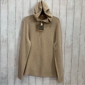 Royal Robbins Unisex Rockcraft 100% Merino Wool Hoodie Style# Y12600124 L Khaki